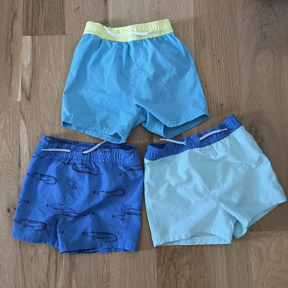Toddler Boys 3 Piece Bathing Suit Bundle Size 18M & 2T